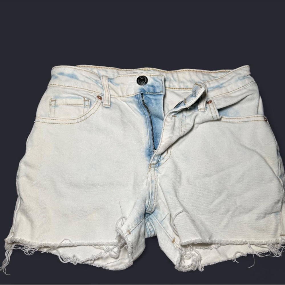 Wild Fable Light Blue and White Jean Shorts